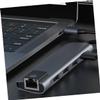 ETHZZLE Type-c Docking Station with Pd Charging Port Multi-Function USB Hub Adapter for Laptop Compact Design for Easy Portability Durable Material No Drivers Required view 2