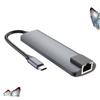 ETHZZLE Type-c Docking Station with Pd Charging Port Multi-Function USB Hub Adapter for Laptop Compact Design for Easy Portability Durable Material No Drivers Required view 3