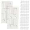 Zerodeko 50pcs Wall Wire Holders Wire Fixer Clips Cord Management Clips Self-Adhesive for Under Desk view 1