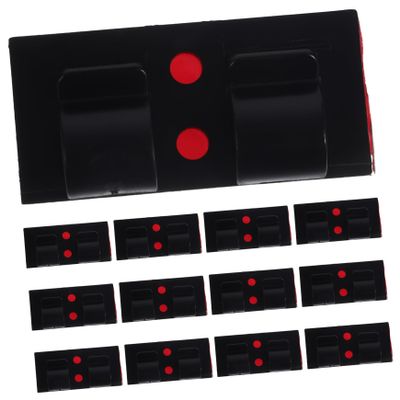 Hemoton 25pcs Self-Adhesive Cable Organizer Clips for Cords Wire Holders for Home Office and Car Management for USB and Charger Cables