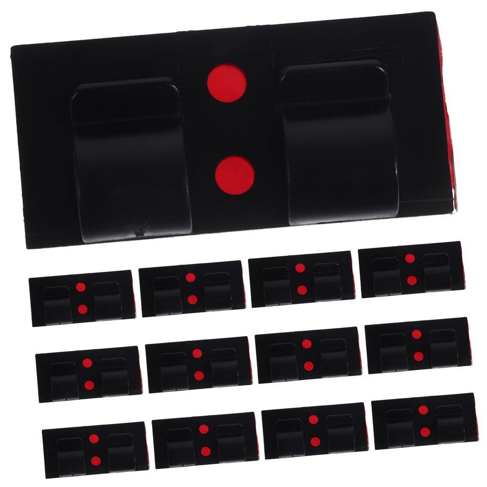 Hemoton 25pcs Self-Adhesive Cable Organizer Clips for Cords Wire Holders for Home Office and Car Management for USB and Charger Cables