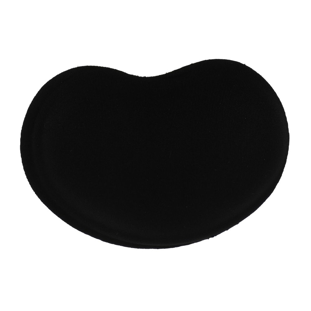 WOFASHPURET Heart Shaped Mouse Rest Computer Mouse Floral Mouse Pad Anti Slip Rubber Pad Mouse Mat for Desk Office Mouse Pad Gaming Mouse Rest Pad Desk Accessory for Office Keyboard Pad Wrist, Black