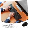 WOFASHPURET Heart Shaped Mouse Rest Computer Mouse Floral Mouse Pad Anti Slip Rubber Pad Mouse Mat for Desk Office Mouse Pad Gaming Mouse Rest Pad Desk Accessory for Office Keyboard Pad Wrist, Black view 2