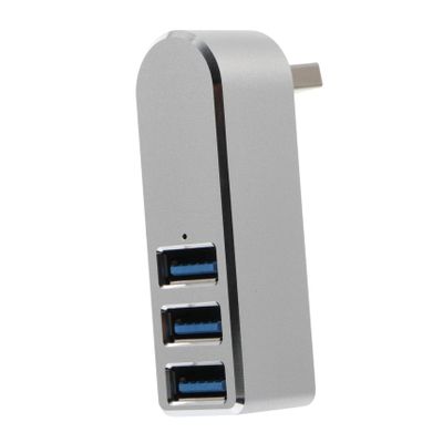 ETHZZLE Rotatable USB Hub USB Port Adapter for Laptop High-Speed Data Transfer No Driver Required Portable Design for Keyboard Mouse and More