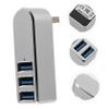 ETHZZLE Rotatable USB Hub USB Port Adapter for Laptop High-Speed Data Transfer No Driver Required Portable Design for Keyboard Mouse and More view 3