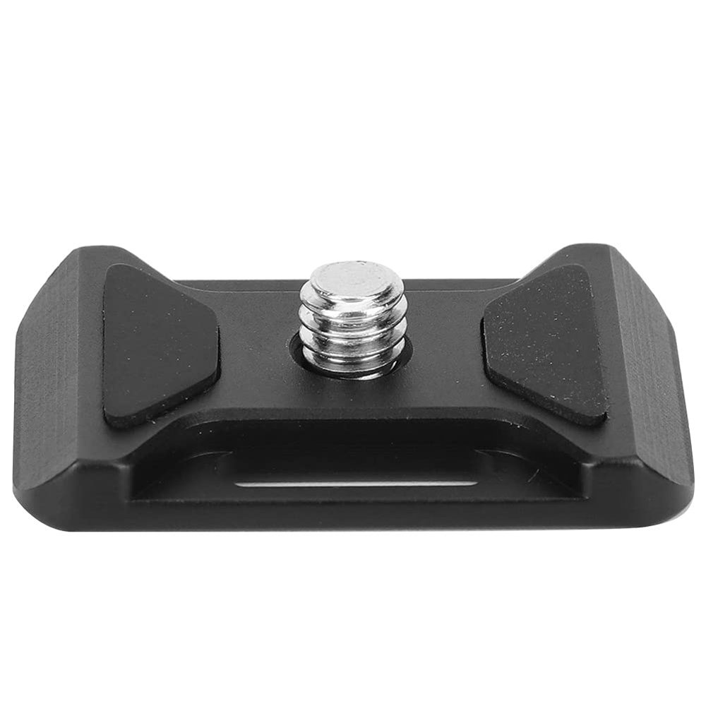 Aluminium Alloy Quick Release Plate with Universal 1/4-inch Screw for SLR, Mirrorless, Sports Camera. Hot Shoe Mount, Lanyard Hole