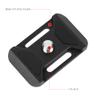 Aluminium Alloy Quick Release Plate with Universal 1/4-inch Screw for SLR, Mirrorless, Sports Camera. Hot Shoe Mount, Lanyard Hole view 3