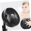 FELTECHELECTR 1pc Portable Car Fan Usb Charging Adjustable Rotation Low Noise Cooling Fan for Cars Lightweight and Cooling Black view 2