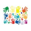 Vaguelly Palm Prints Wall Stickers 9.84X13.77 Inch DIY Removable PVC Decals for Kids Bedroom Nursery Kindergarten Wall Decor Easy Peel and Stick view 1
