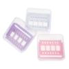 MERRYHAPY 3pcs Nail Grinding Head Organizer Durable Storage Box for Nail Drill Bits Compact Design White Purple and Pink for Keeping Tools Clean and Accessible view 1