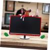 Yardenfun 25-35inch Monitor Cover Christmas Decor Elk Theme Festive Screen Protector Vibrant Festival Ornament view 4