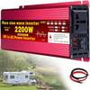 1600W 2200W 3000W Power Inverter DC 12V 24V 48V 60V to110V AC Car Charger Converter r for Road Trip Essentials Camping Accessorie (60v/220,2200w) view 1
