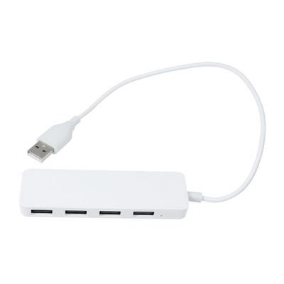 Hemoton High- USB Hub Adapter Compact USB Splitter for Laptop and Pc Multi-Device Charging Hub and Play OTG Compatibility White