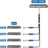 Macroreer 100GbE QSFP28 to 4X 25GbE SFP28 Breakout DAC Passive Direct Attach Copper ETH Hybrid Twinax Splitter Cable for Mellanox MCP7F00-A003, SFF-8402 SFP28 and SFF-8665 QSFP28, 3-Meter (10ft) view 3