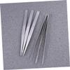 Beatifufu 10pc Straight Pointed Stainless Steel Tweezers Sewing Machine Clip Lash Tools Craft Hardware view 4