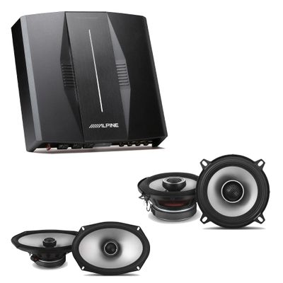 Alpine PXE-C80-88 OPTIM8 8-Channel Hi-Res Digital Sound Processor Amplifier w/ S2-S69 & S2-S50 Bundle