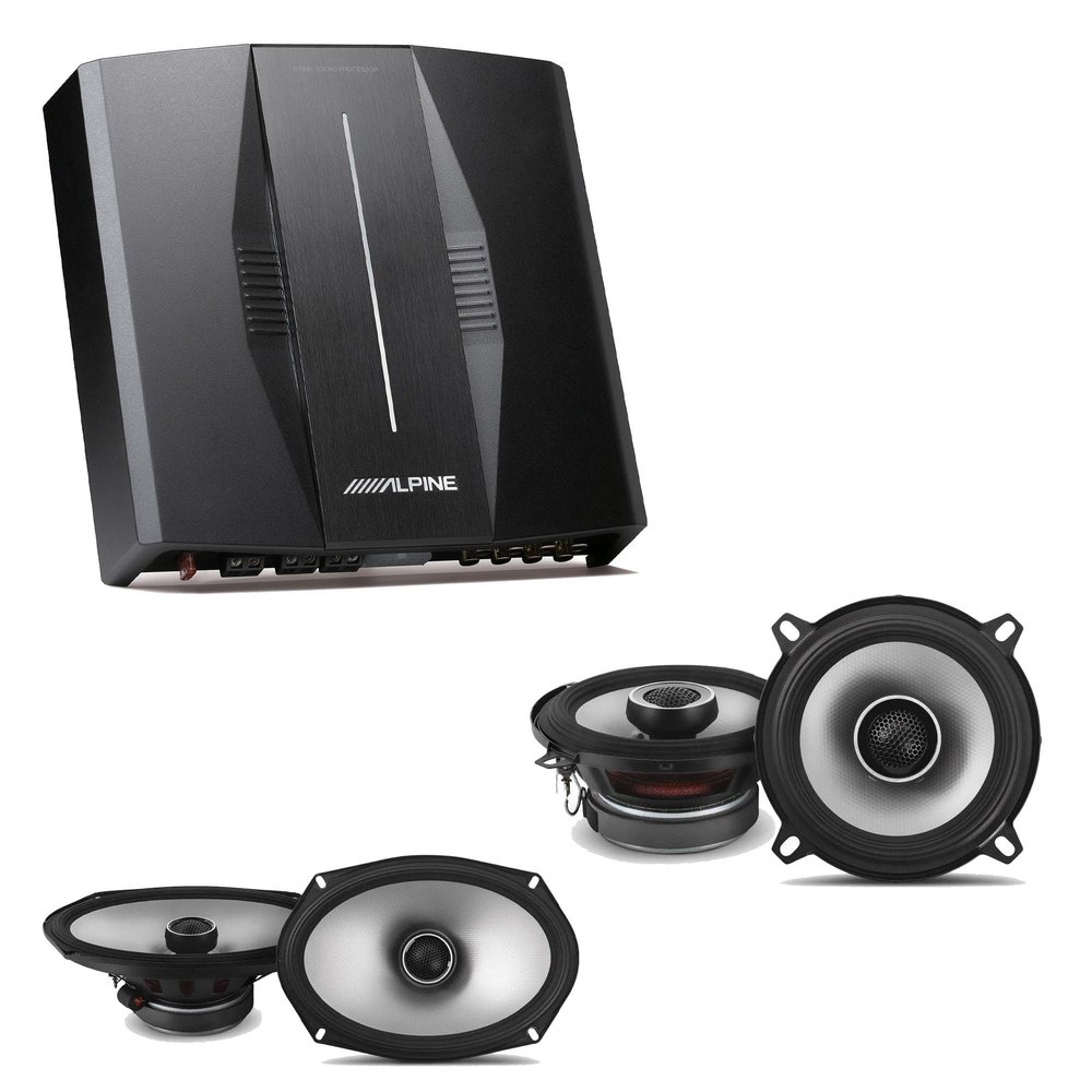 Alpine PXE-C80-88 OPTIM8 8-Channel Hi-Res Digital Sound Processor Amplifier w/ S2-S69 & S2-S50 Bundle