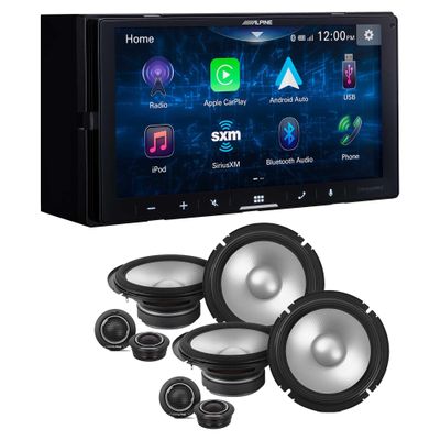 Alpine iLX-W670 Digital Multimedia Receiver & 2 Pairs Alpine S2-S65C Type S 6.5" Component Speakers