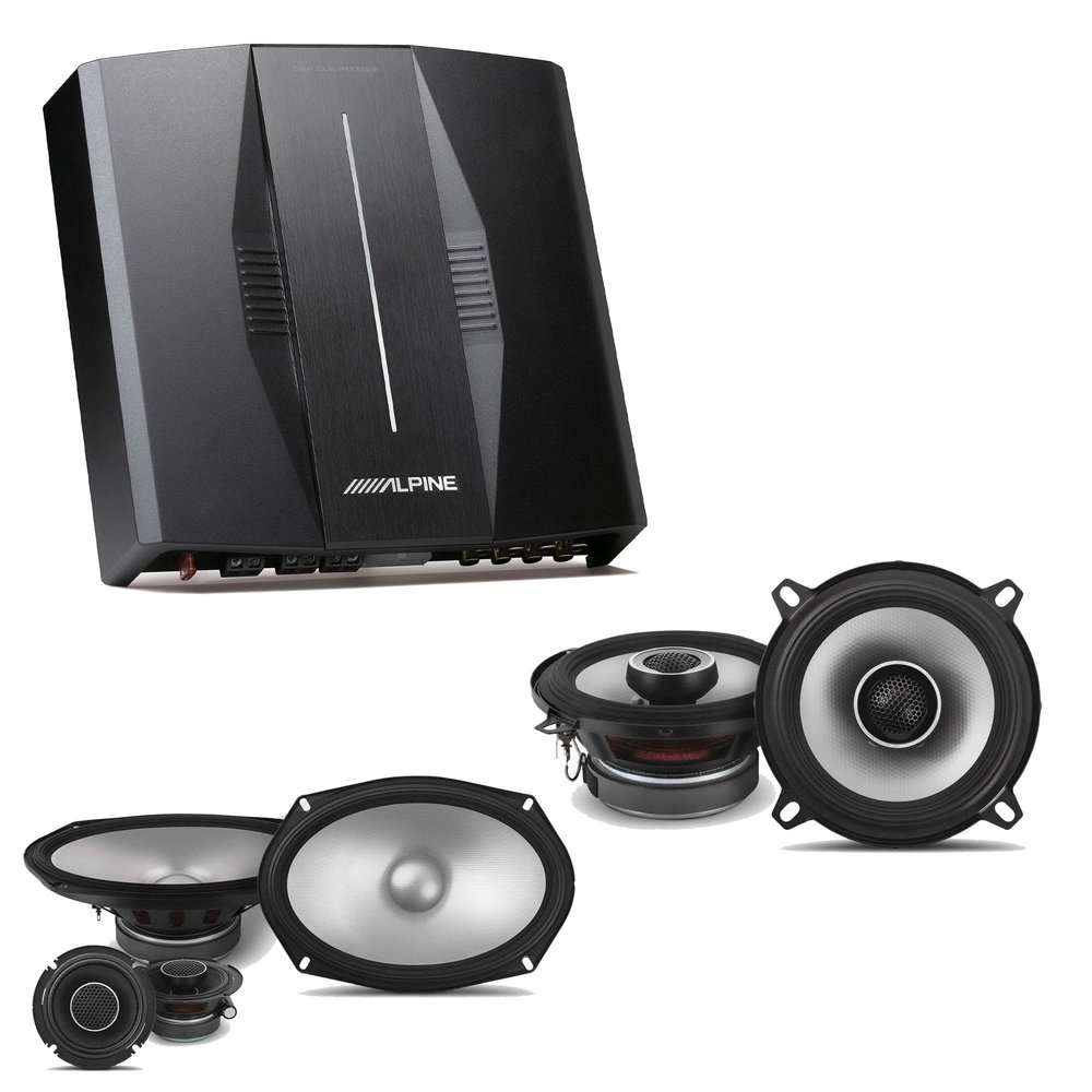 Alpine PXE-C80-88 OPTIM8 8-Channel Hi-Res Digital Sound Processor Amplifier w/ S2-S69C & S2-S50 Bundle