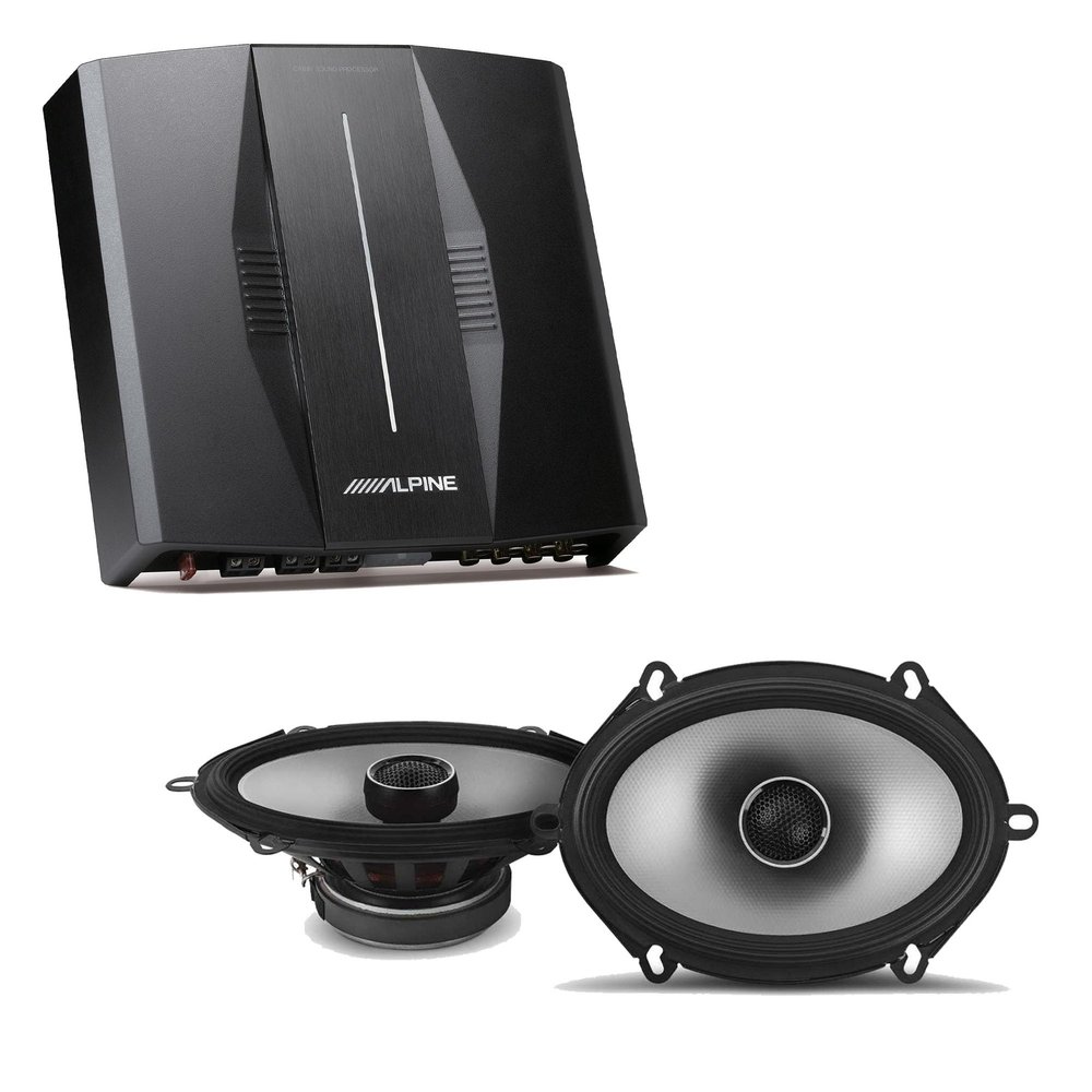 Alpine PXE-C80-88 OPTIM8 8-Channel Hi-Res Digital Sound Processor Amplifier w/ S2-S68 Bundle