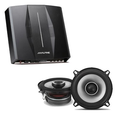 Alpine PXE-C80-88 OPTIM8 8-Channel Hi-Res Digital Sound Processor Amplifier w/ S2-S50 Bundle