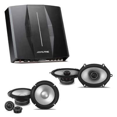 Alpine PXE-C80-88 OPTIM8 8-Channel Hi-Res Digital Sound Processor Amplifier w/ S2-S65C 6.5" & S2-S68 Bundle