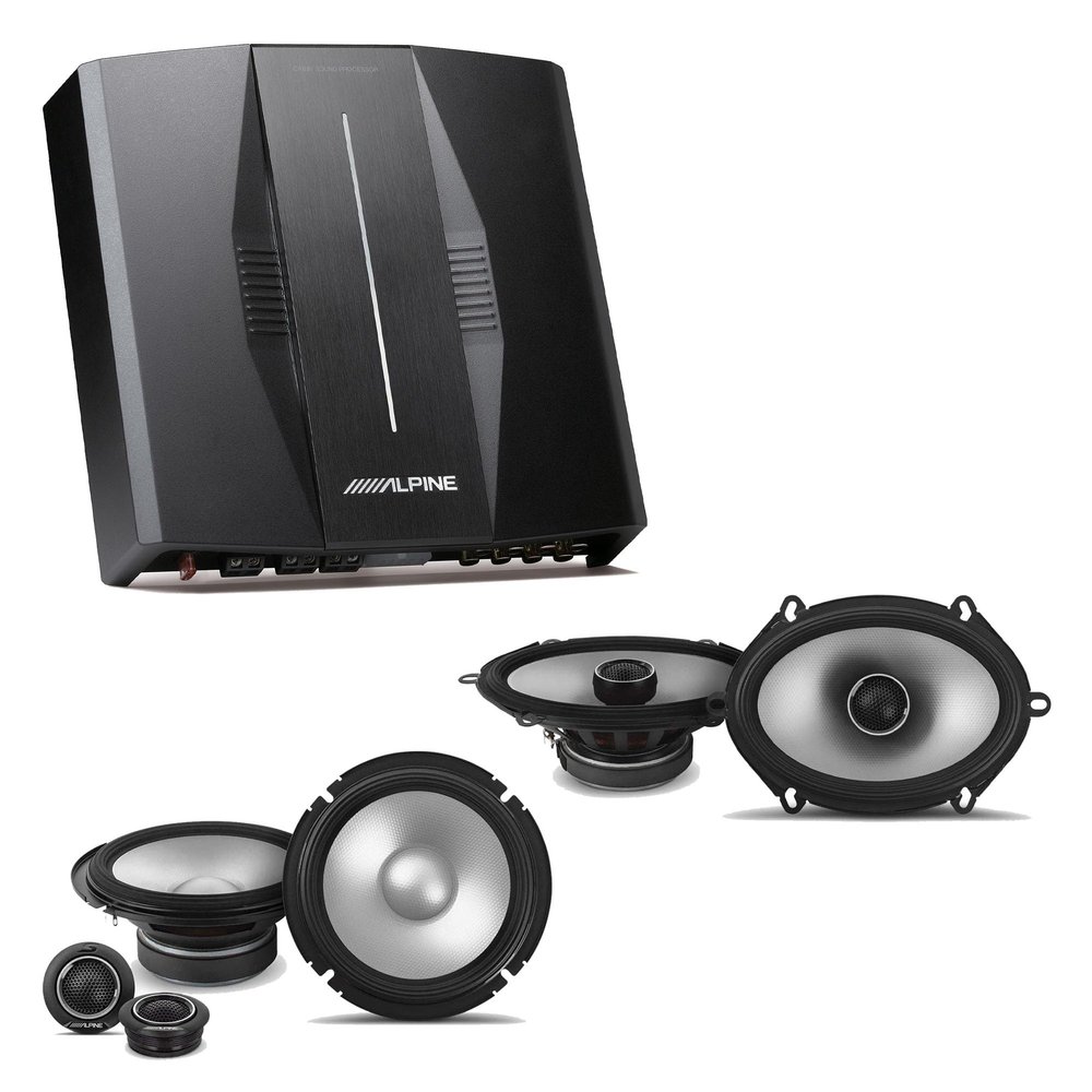 Alpine PXE-C80-88 OPTIM8 8-Channel Hi-Res Digital Sound Processor Amplifier w/ S2-S65C 6.5" & S2-S68 Bundle