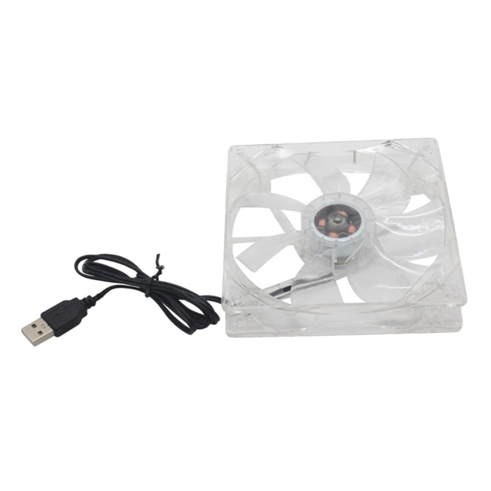 HEMOTON Silent Fan for Computer 12cm Cooling Ventilation for Router Cabinet Portable HDD