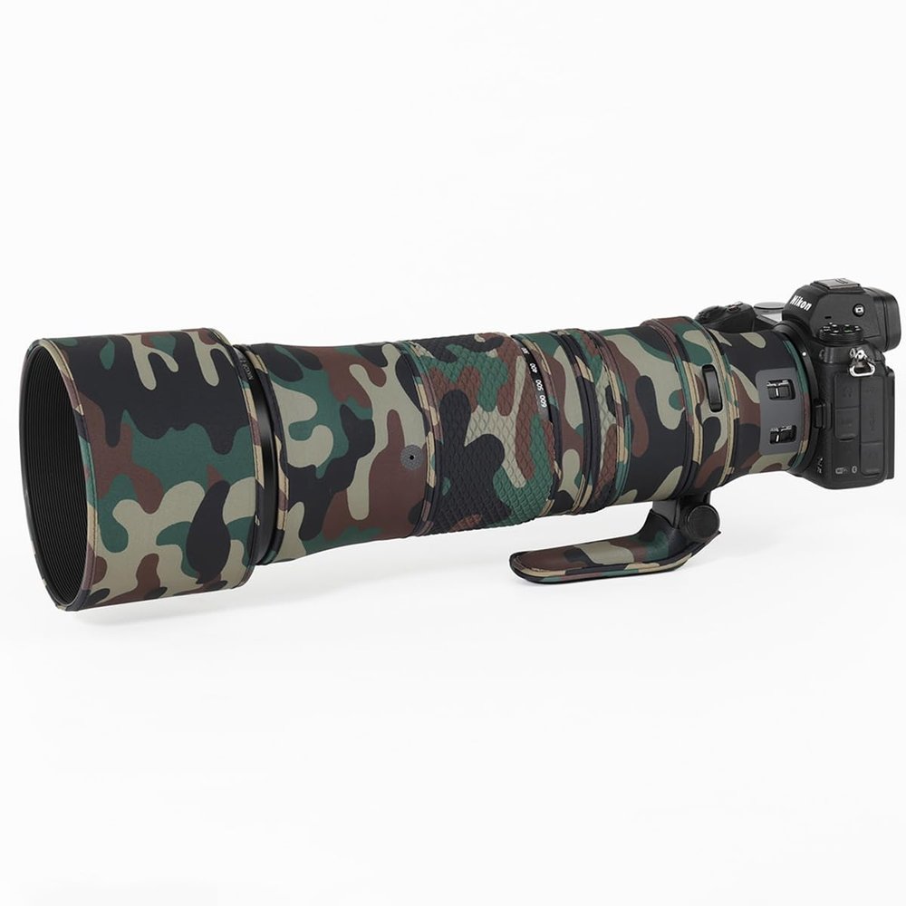 CHASING BIRDS Lens Camouflage Waterproof Coat for FUJIFILM XF 150-600mm F5.6-8 R LM OIS WR Rainproof Lens Protective Cover Version IV (Military Green Camouflage)