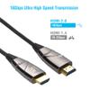 150ft 4K HDMI Cable LSZH Jacket AOC Fiber Optic 18Gbps Ultra High Speed HDMI 2.0 Cable 4:4:4 HDR10 ARC Video 60Hz Full HD 1080p 3D HDCP2.2 Gold Plated Suitable for Laptop PC PS5 Projector Xbox view 3
