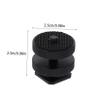 Hemoton 3pcs Hot Shoe Screw Adapter Set for DSLR Camera Accessories Dual Layer Rig Mount for Led Light Monitor and Microphone Compatible Camera Gear view 2