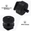Hemoton 3pcs Hot Shoe Screw Adapter Set for DSLR Camera Accessories Dual Layer Rig Mount for Led Light Monitor and Microphone Compatible Camera Gear view 3
