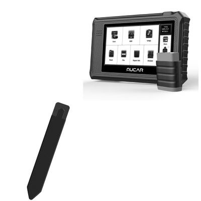 BoxWave Stylus Pouch Compatible with Mucar VO6 (6 in) - Stylus PortaPouch, Pen Stylii Holder Carrier Portable Self-Adhesive - Jet Black