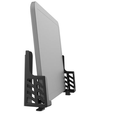 Hemoton 1pc Double-Slot Wall Bracket for Tablets and Phones Storage Stand Black Wall Hanging Rack Space-Saving Design for Use