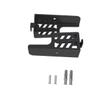 Hemoton 1pc Double-Slot Wall Bracket for Tablets and Phones Storage Stand Black Wall Hanging Rack Space-Saving Design for Use view 2