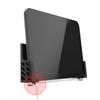Hemoton 1pc Double-Slot Wall Bracket for Tablets and Phones Storage Stand Black Wall Hanging Rack Space-Saving Design for Use view 4
