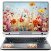 11.6 12 Inch Laptop Skin Sticker Cover Premium Sticker Cover Art Decal Decorative (Included 2 Wrist Pad Skins) - Flowers Painting view 1