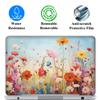 11.6 12 Inch Laptop Skin Sticker Cover Premium Sticker Cover Art Decal Decorative (Included 2 Wrist Pad Skins) - Flowers Painting view 2