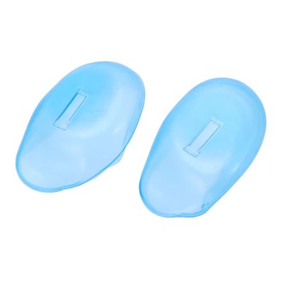 NOLITOY 4pairs Silicone Ear Protectors for Hair Dyeing Ear for Salon Use of Soft Covers Sky Reusable for Hairdressing