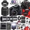 Canon EOS Rebel T100 / 4000D DSLR Camera with Canon EF-S 18-55mm F/3.5-5.6 DC III Zoom and 420-800mm f/8.3 HD Telephoto Zoom Lens + 128 GB Memory + Filters + Tripod + More (31pc Bundle) (Renewed) view 1