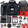 Canon EOS 4000D / Rebel T100 DSLR Camera (Body Only) + 64 GB Memory + Tripod + Monopod + Extra Battery + More (19pc Bundle) (Renewed) view 1
