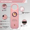 Police Magnum Personal Safety Alarm for Women- Loud 135dB Vibration Siren with Strobe Light & Motion Sensor Detection- Rechargeable USB-C and Keychain (Pink) view 2