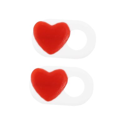 ARTIBETTER 2pcs Heart-Shaped Webcam Cover Slide for Laptop Tablet Ultra-Thin Privacy Protection Easy to Use Prevents Peeping Fits Devices