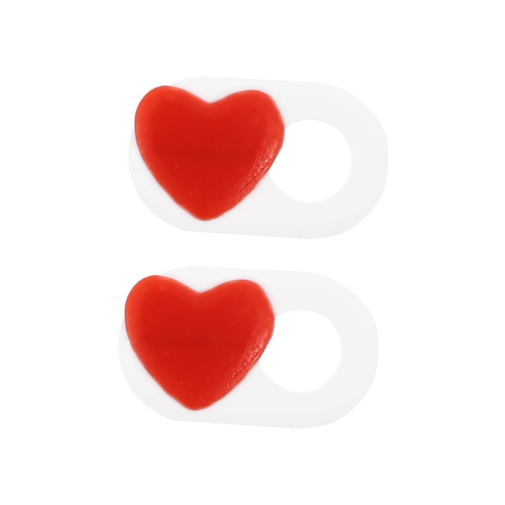 ARTIBETTER 2pcs Heart-Shaped Webcam Cover Slide for Laptop Tablet Ultra-Thin Privacy Protection Easy to Use Prevents Peeping Fits Devices