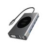 ARTIBETTER USB Hub Pd Rapid Charging Docking Station with Type-c to USB Vga Gigabit Ethernet and Audio Adapter for Home Use Supports Video and Data Transfer view 1