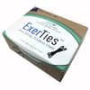 ExerTies Silicone Cable Ties Reusable - Made in Maine USA - Medical Grade Silicone Cord Ties - Endless Uses: for Cords, iPhones, Cables, Sleeves & More - (16 Pack) (Black) view 2