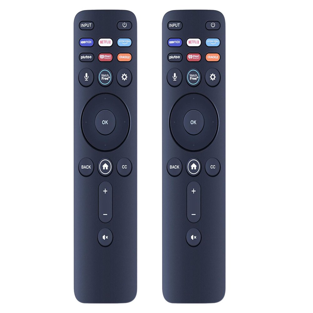 [2 Packs] Universal Vizio Remote XRT260 No Voice Fit for All VIZIO Smart TV Smartcast 4K P-Series V-Series D-Series M-Series XRT136 XRT140 with Hbomax,Netflix,PrimeVideo,Plutotv,iHeartRadio,Crackle