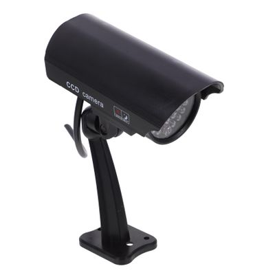 OSALADI Dummy High Simulation CCTV Camera Outdoor Security Monitor Bracket Realistic Design for Use Black