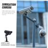 OSALADI Dummy High Simulation CCTV Camera Outdoor Security Monitor Bracket Realistic Design for Use Black view 3