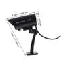 OSALADI Dummy High Simulation CCTV Camera Outdoor Security Monitor Bracket Realistic Design for Use Black view 4